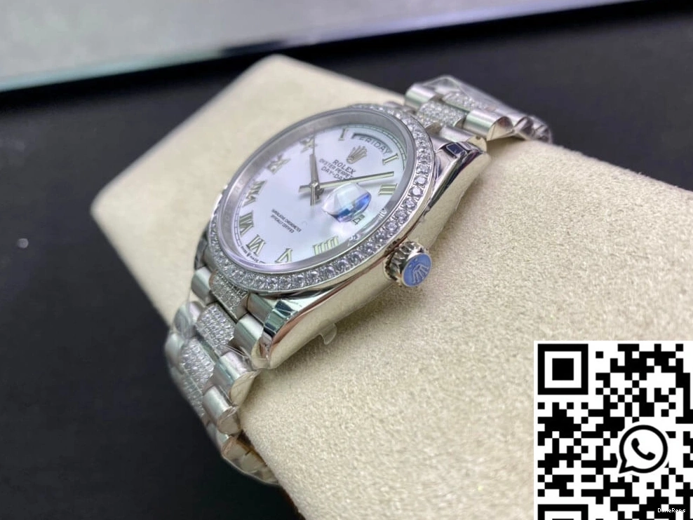 Bezel M128349RBR-0026 Factory Rolex Diamond-Set EW Day Date 0428